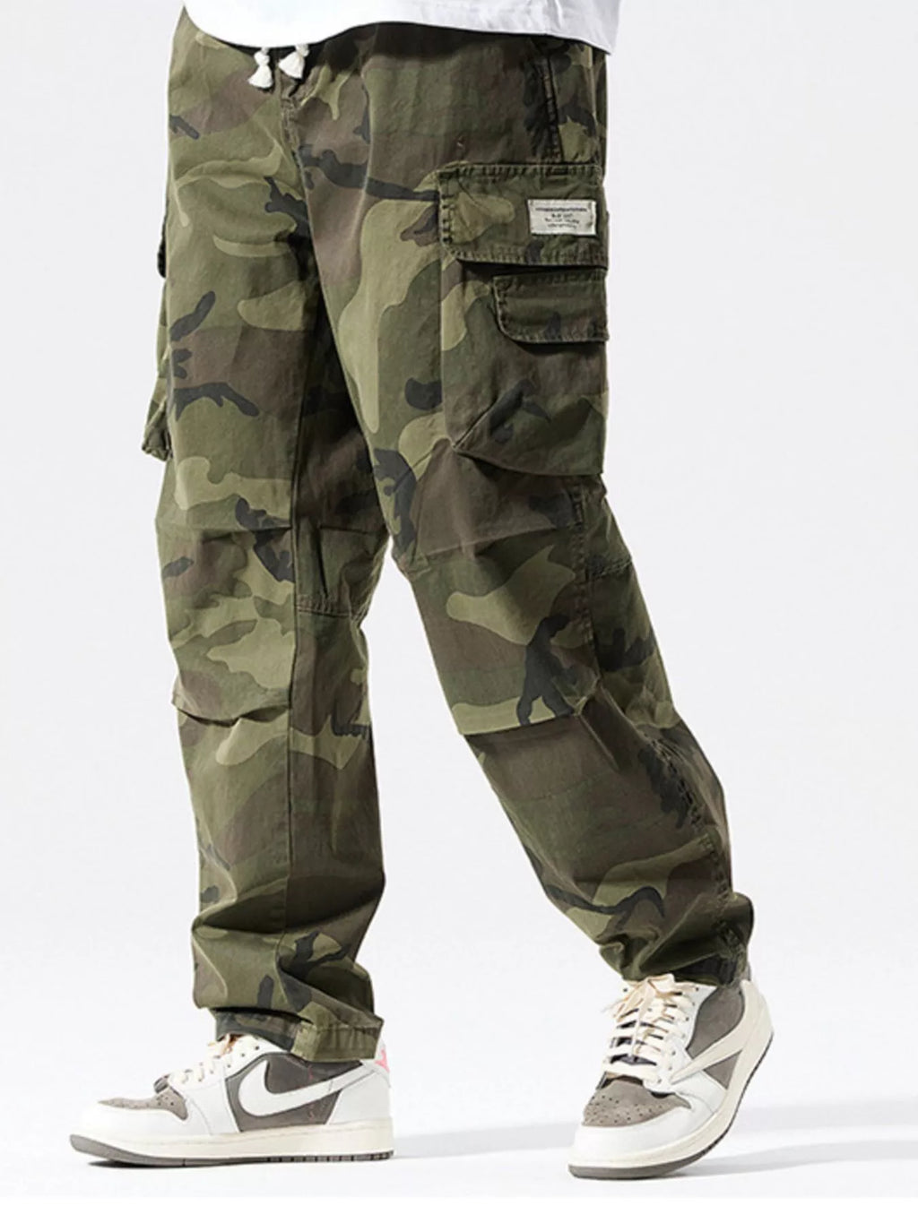 Men's Full Size Casual Camouflage Cargo Pants Plus Size