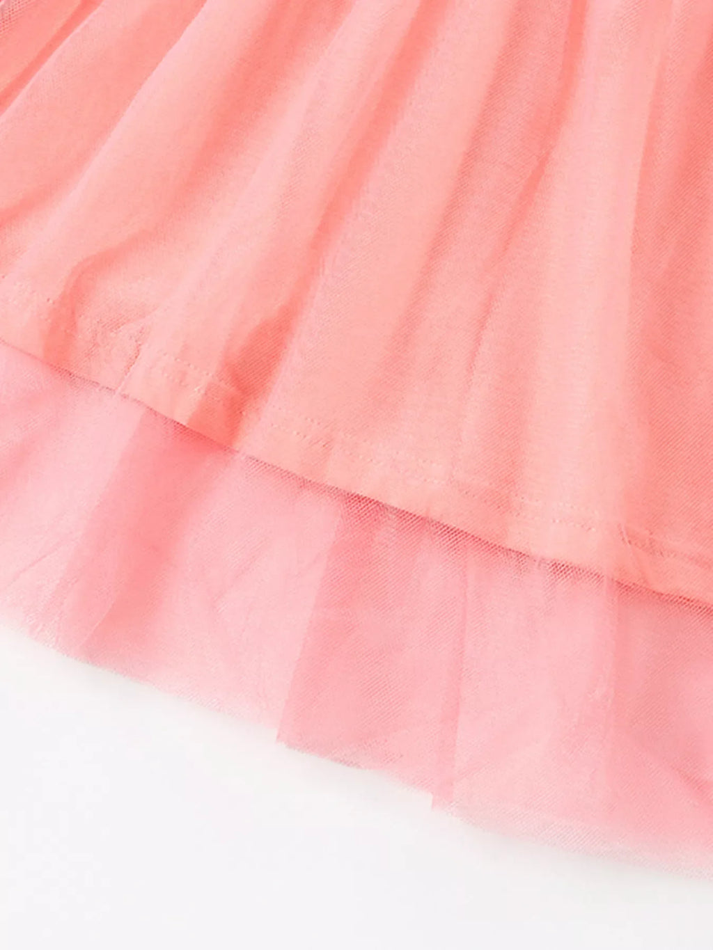 Children's Bunny Floral Print Tulle Dress