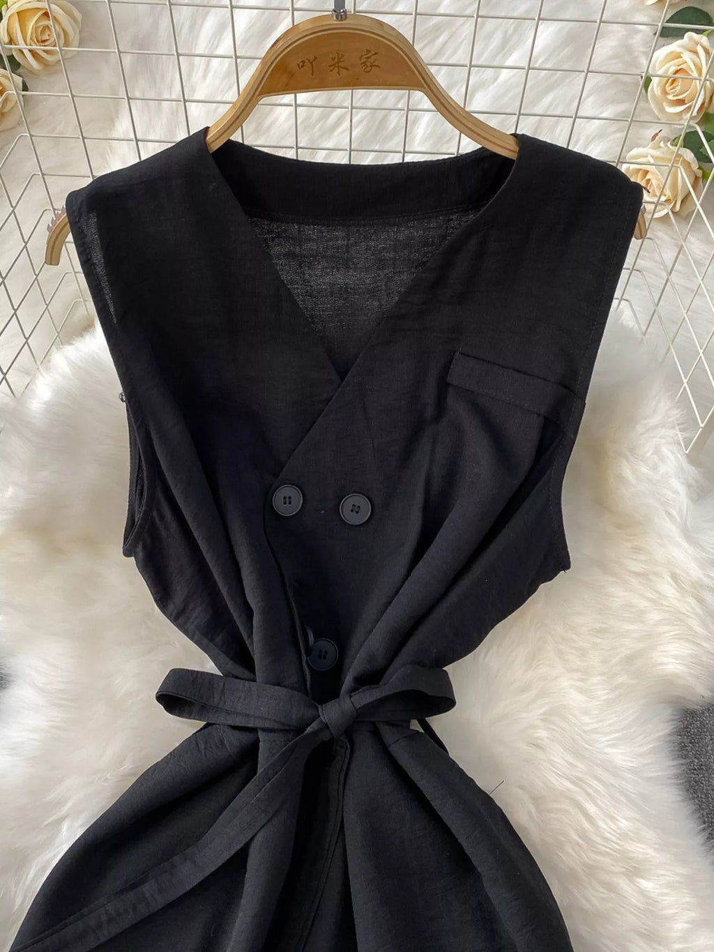 Sleeveless Wide Leg Jumpsuit