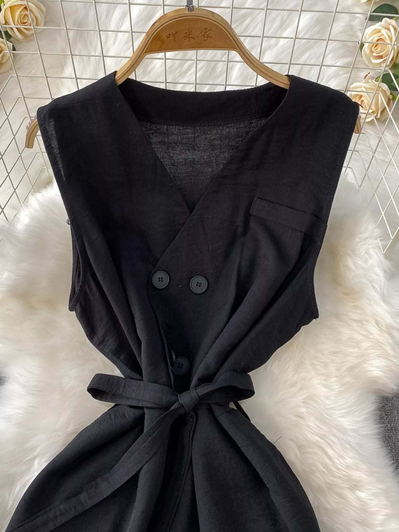 Sleeveless Wide Leg Jumpsuit