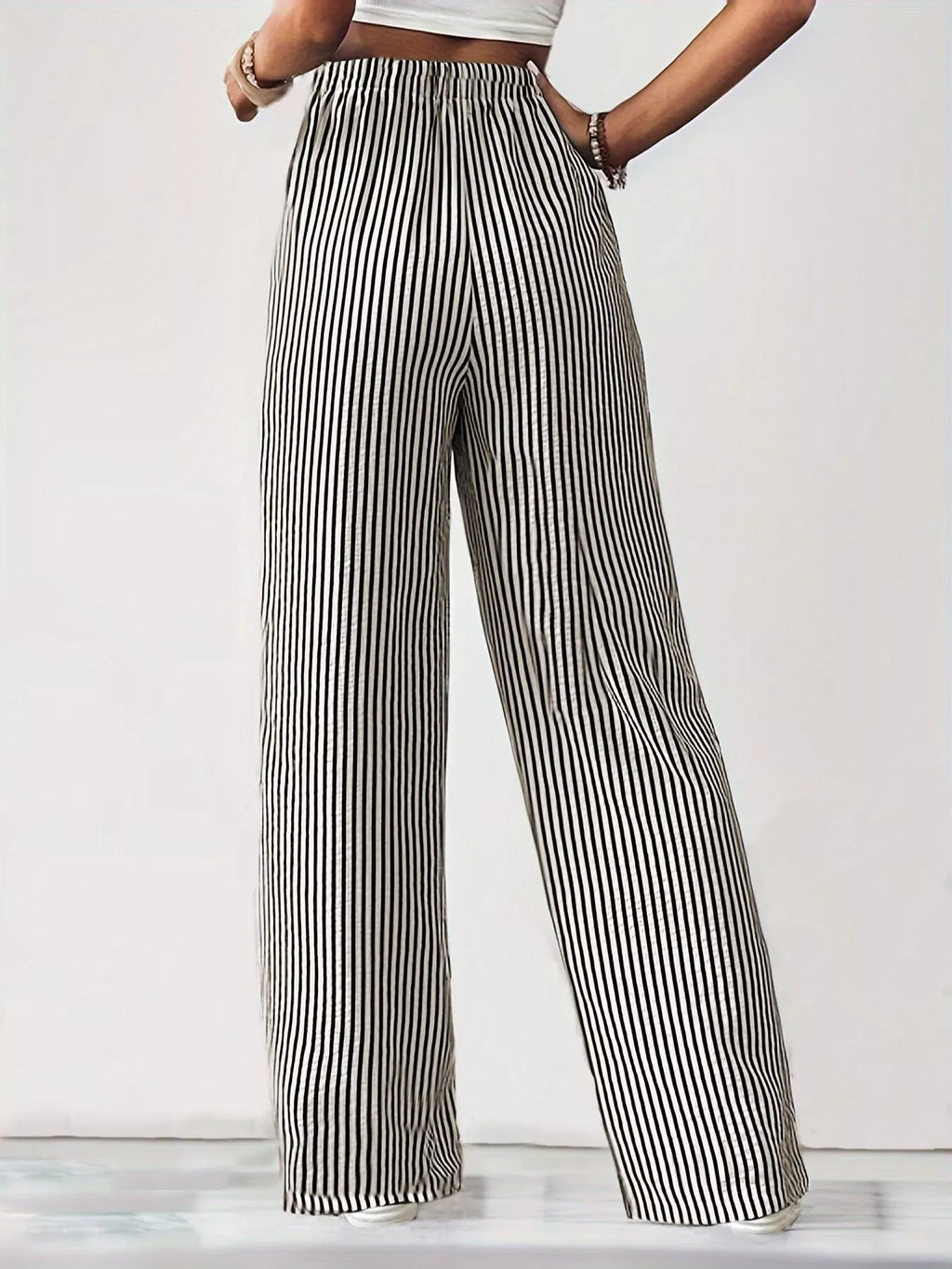 Striped Wide Leg Pants