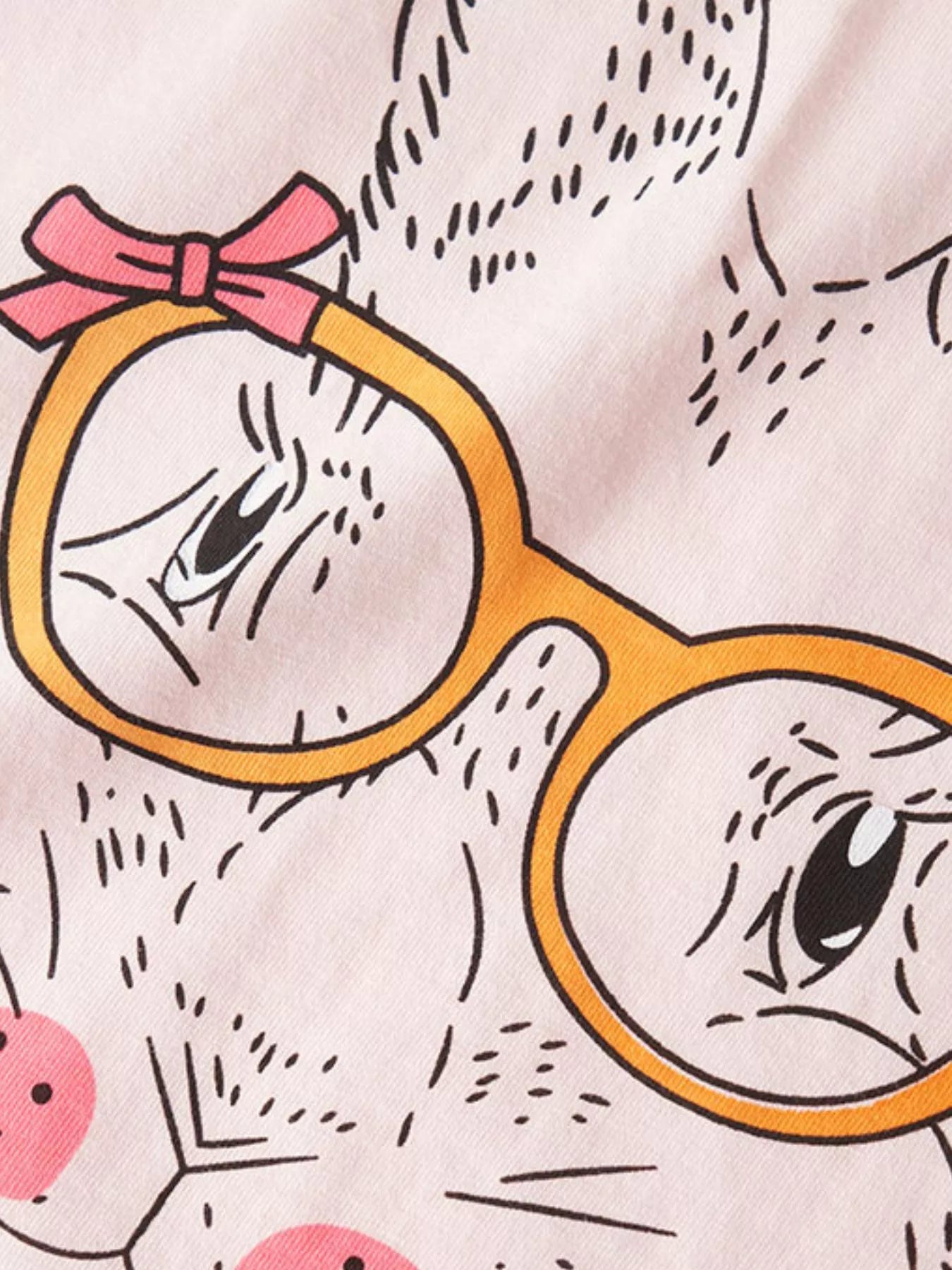 Children's Bunny Graphic Tee and Shorts Set