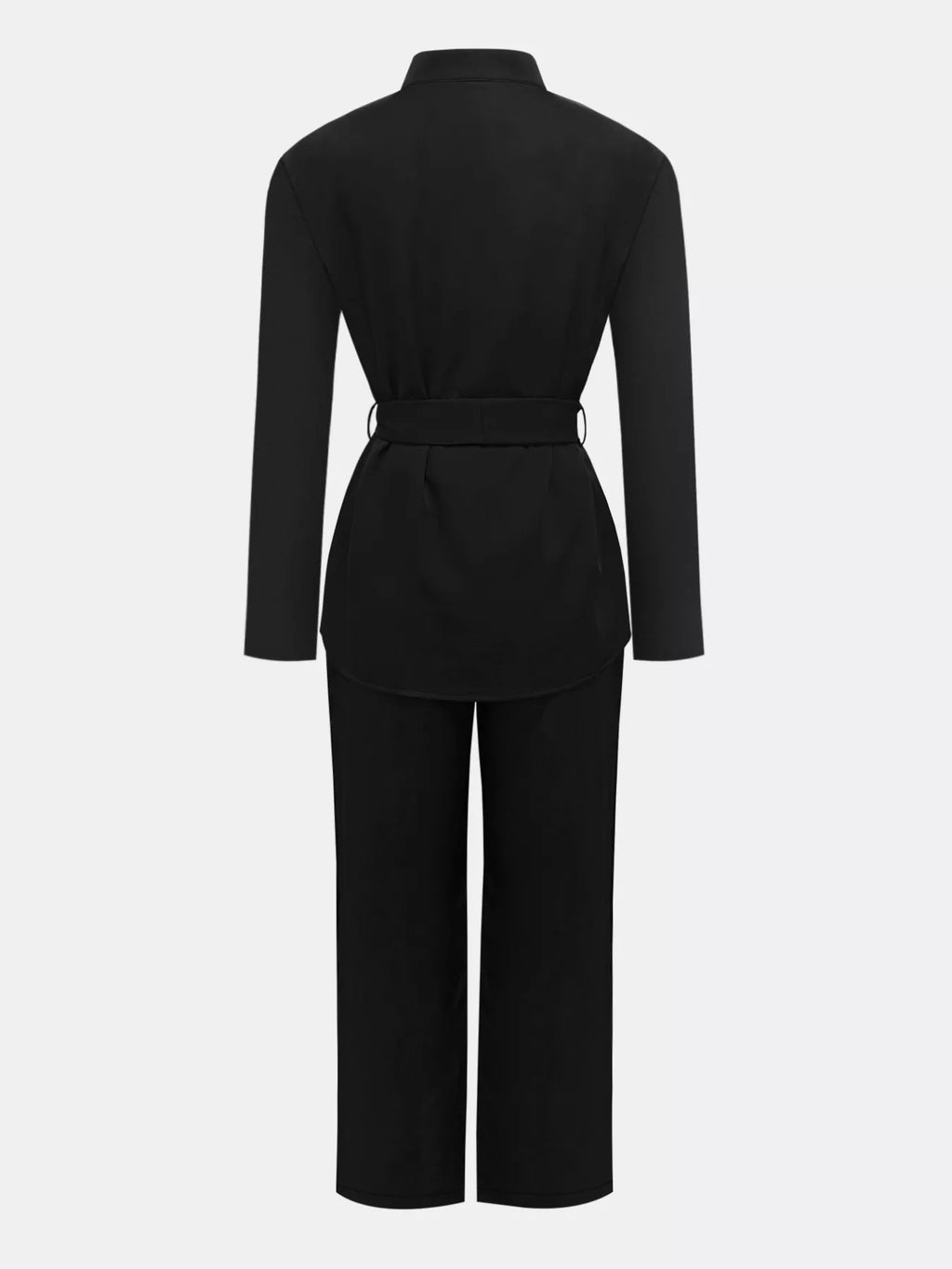 Tie-Waist Long Sleeve Top and Pants Set