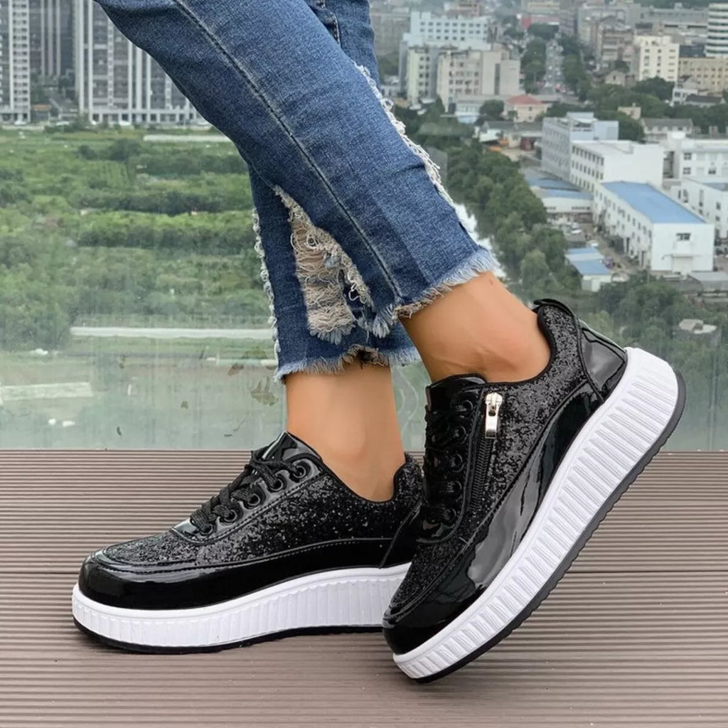 Lace Up Platform Sneakers