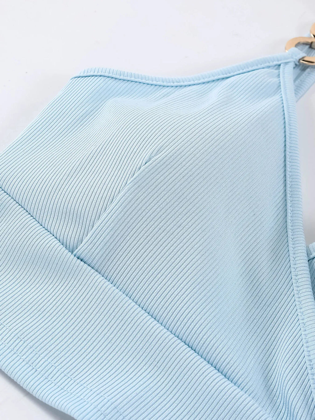 Chain Strap Ribbed Cami Top