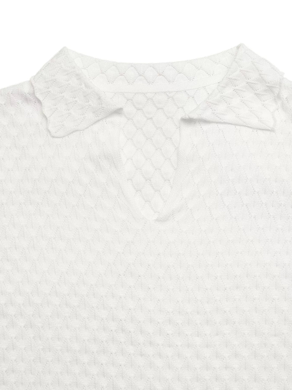 Textured Short Sleeve Knit Top