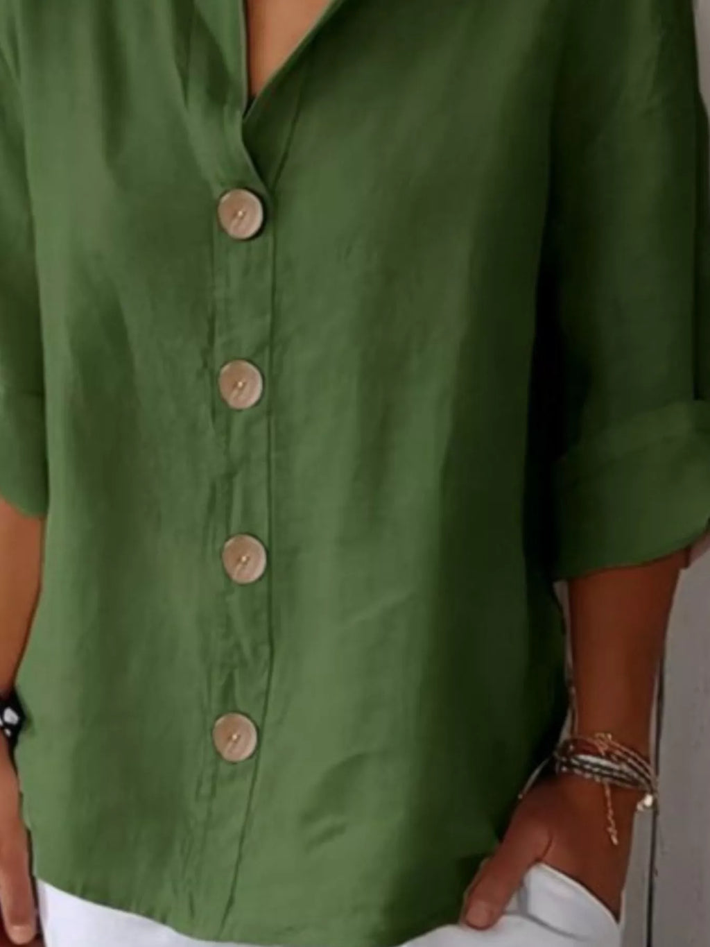 Casual Loose Button-Down Shirt