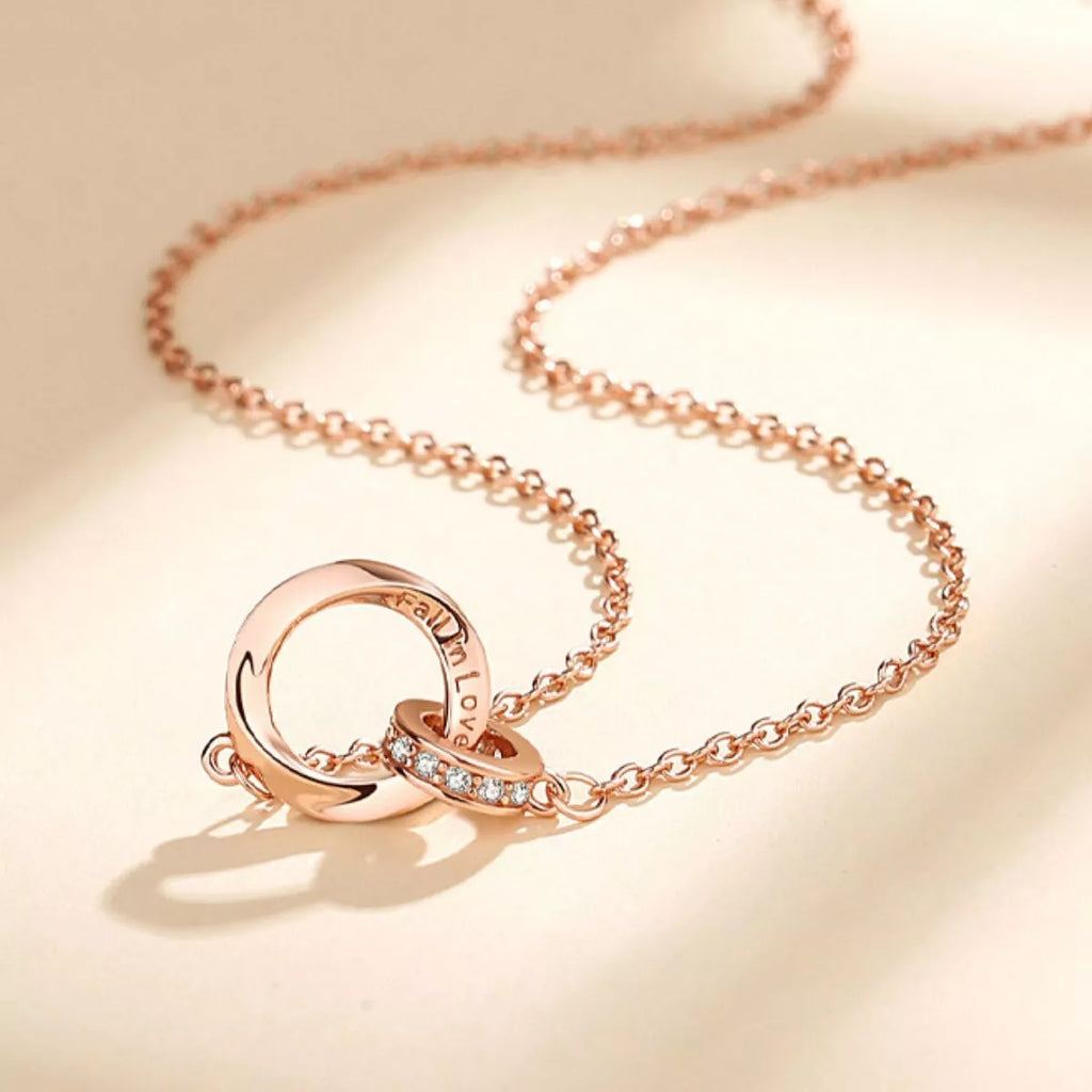 18K Rose Gold-Plated 925 Sterling Silver Necklace