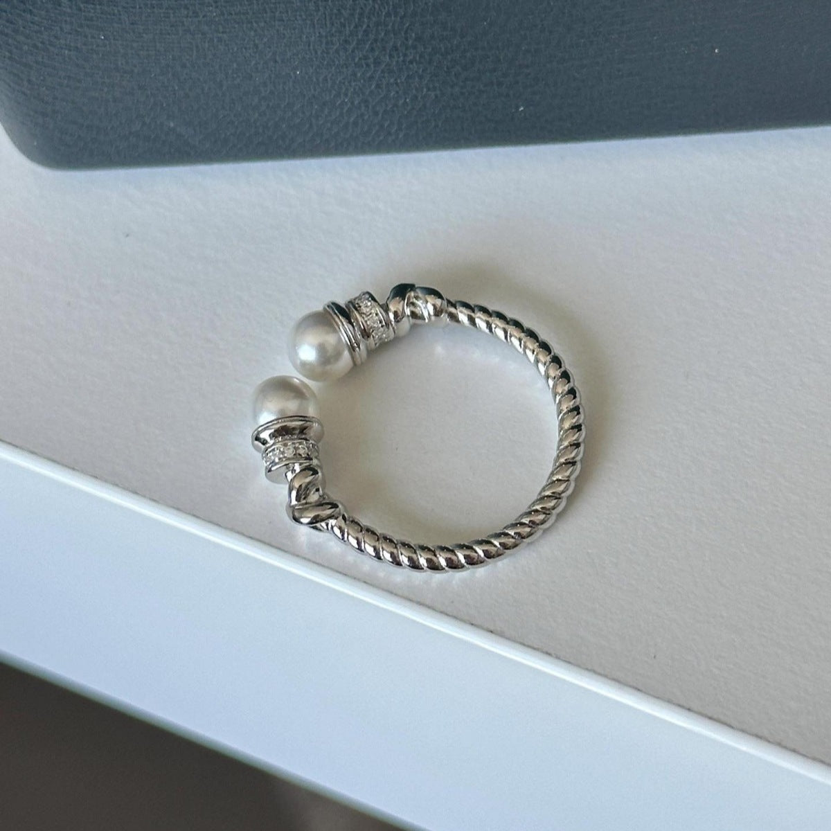Pearl Open Cuff Ring