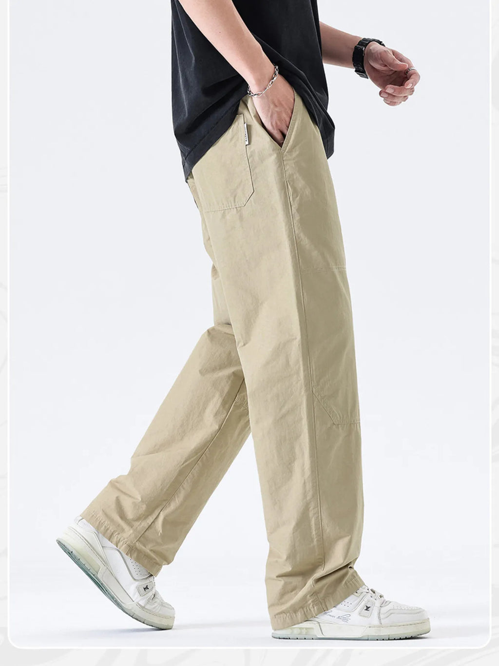 Men's Full Size Wide Leg Pants Plus Size