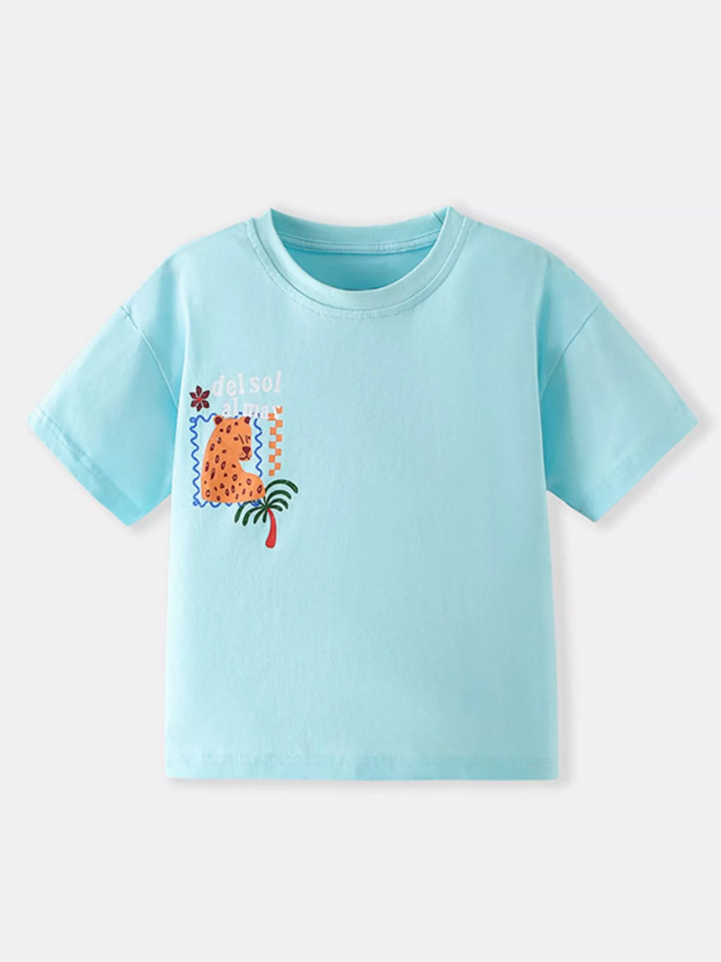 Children's Cartoon Graphic Short Sleeve T-Shirt