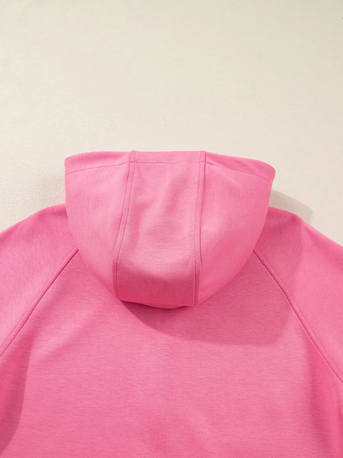 Solid Color Zip Up Hoodie Drawstring Loose Pants Set
