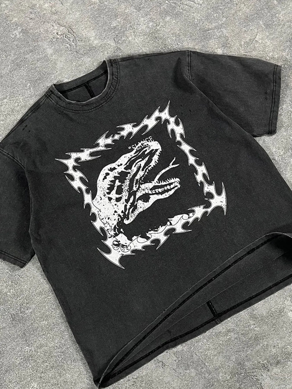 Men's Graphic Round Neck Short Sleeve T-Shirt