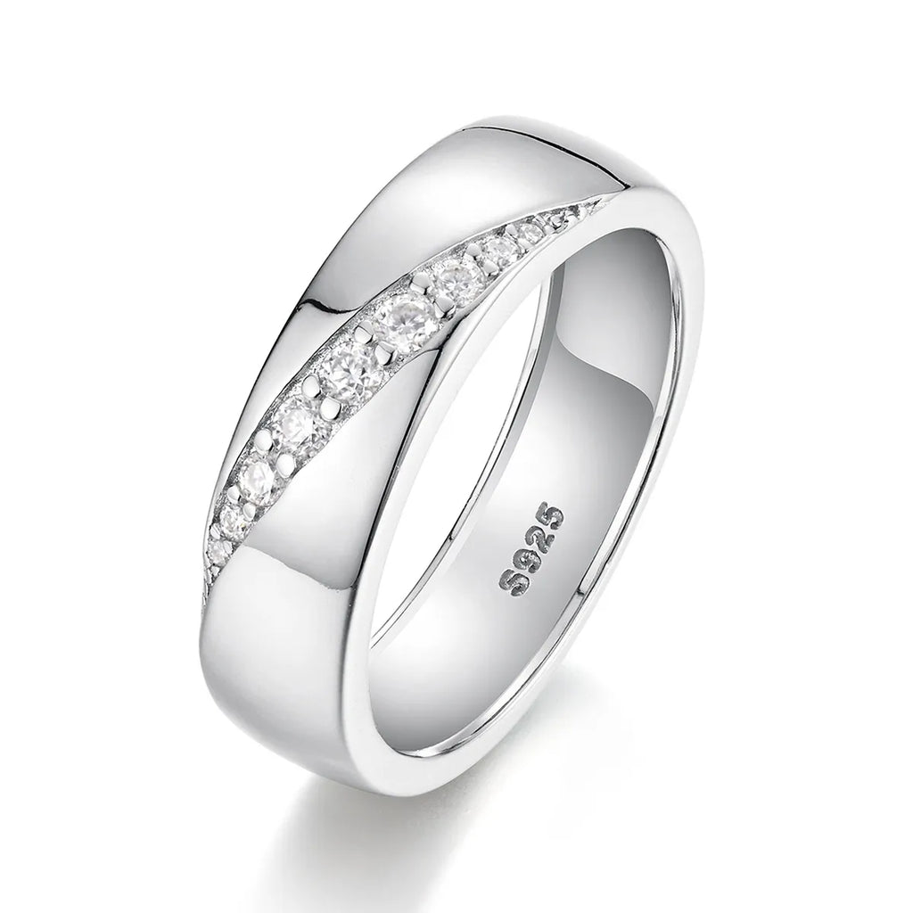 925 Sterling Silver Moissanite Ring
