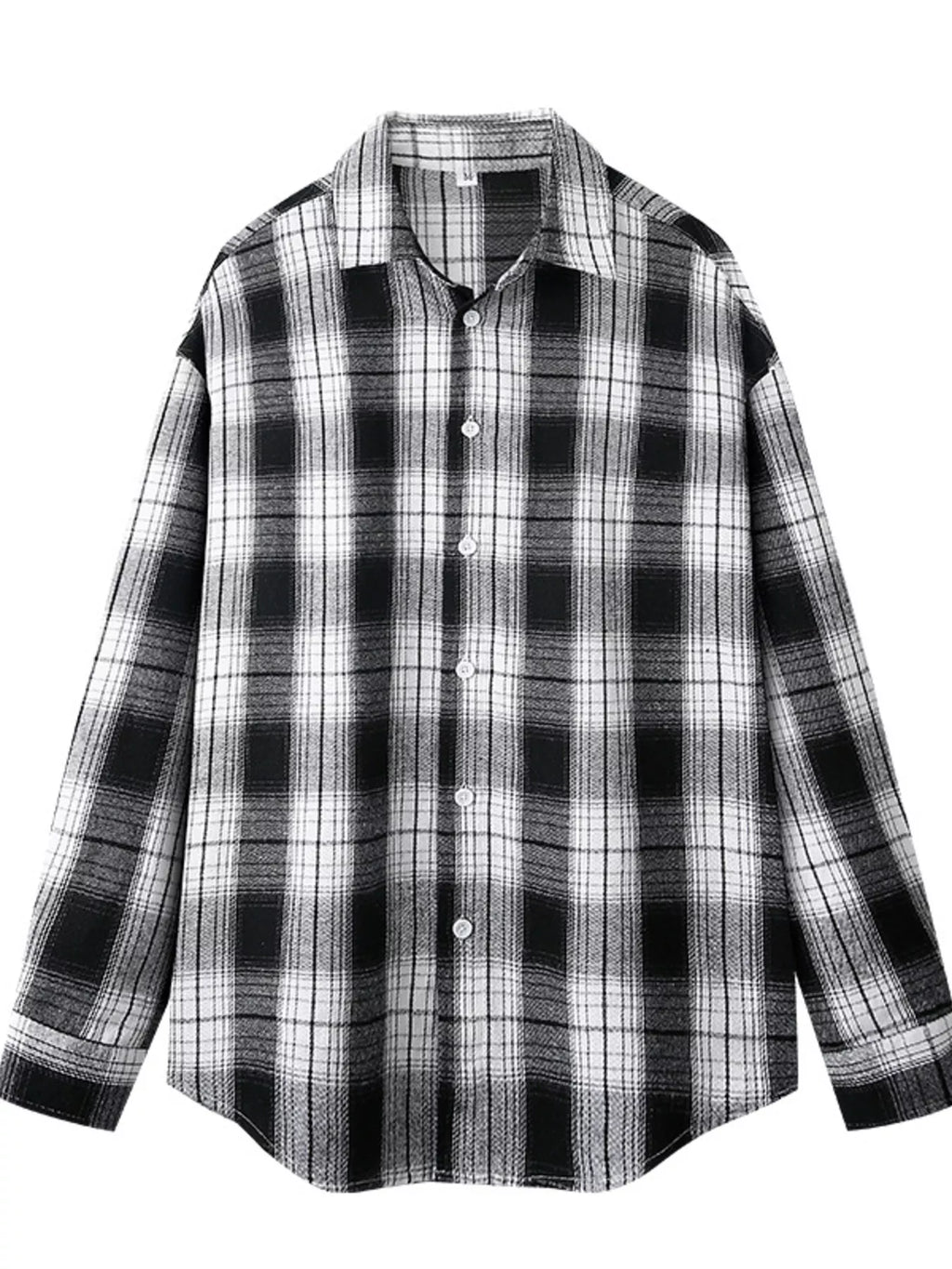 Men's Plus Size Casual Plaid Button Up Shirt