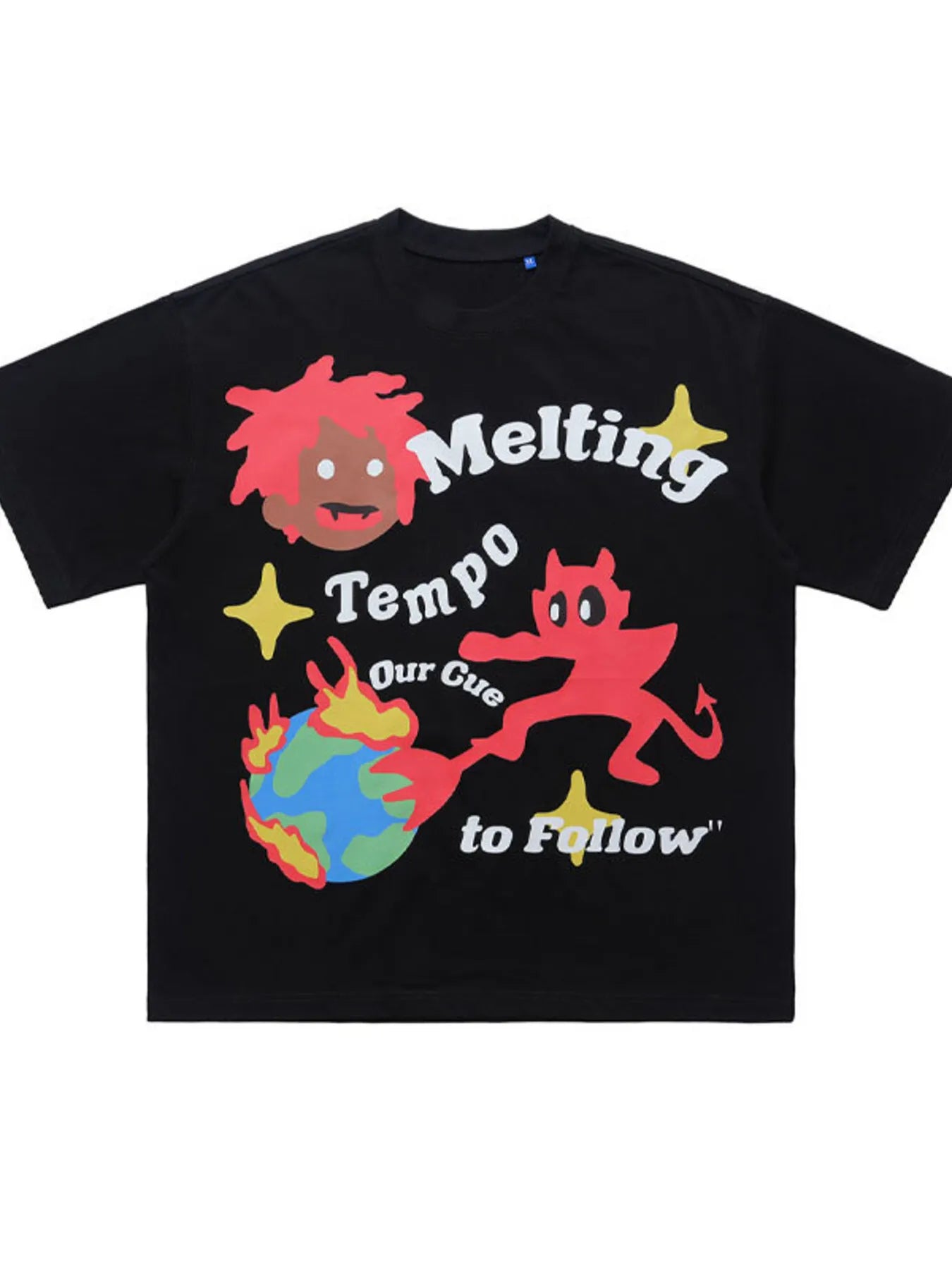 Men's Graphic Round Neck Oversized T-Shirt