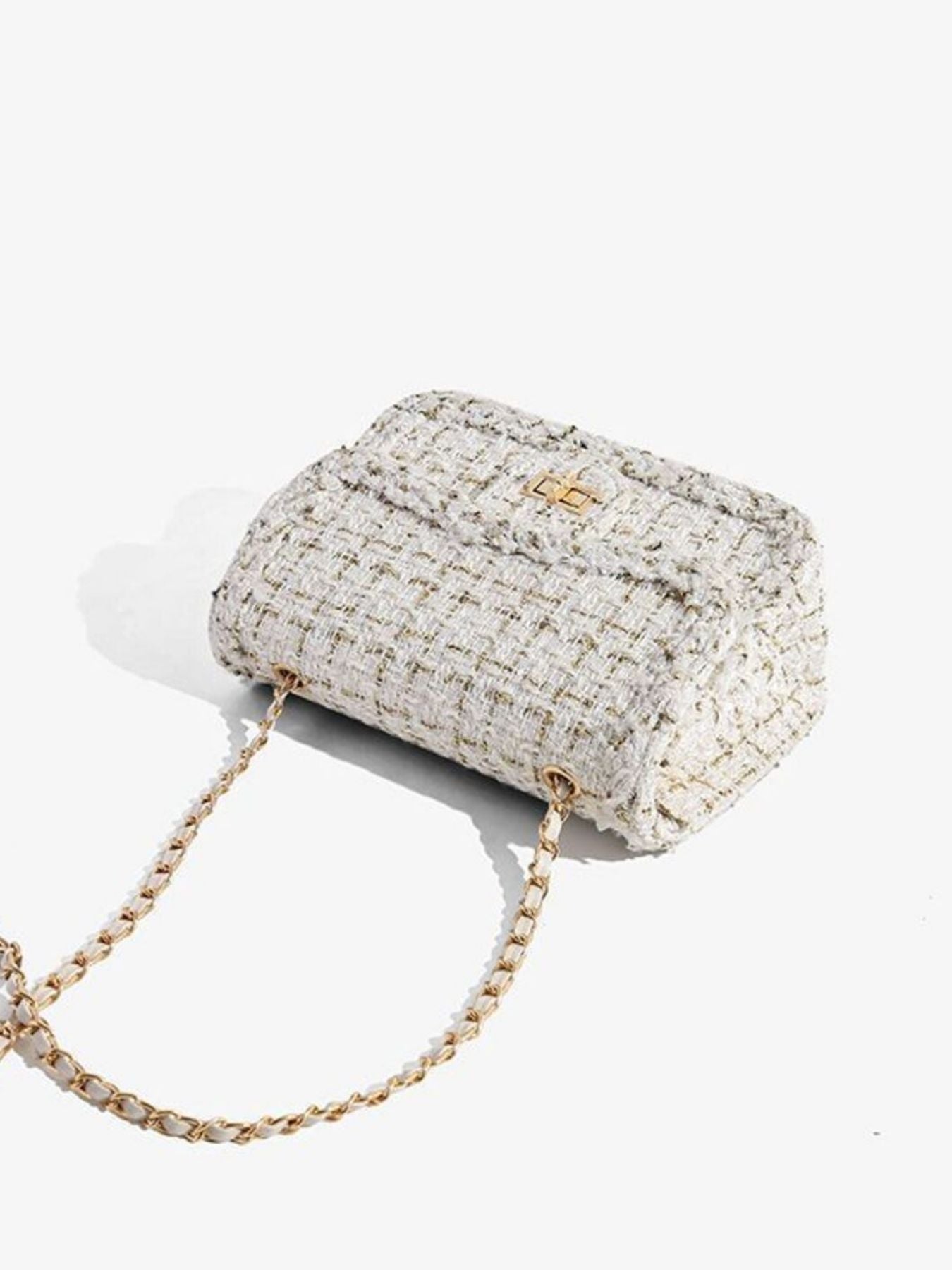Tweed Chain Shoulder Bag