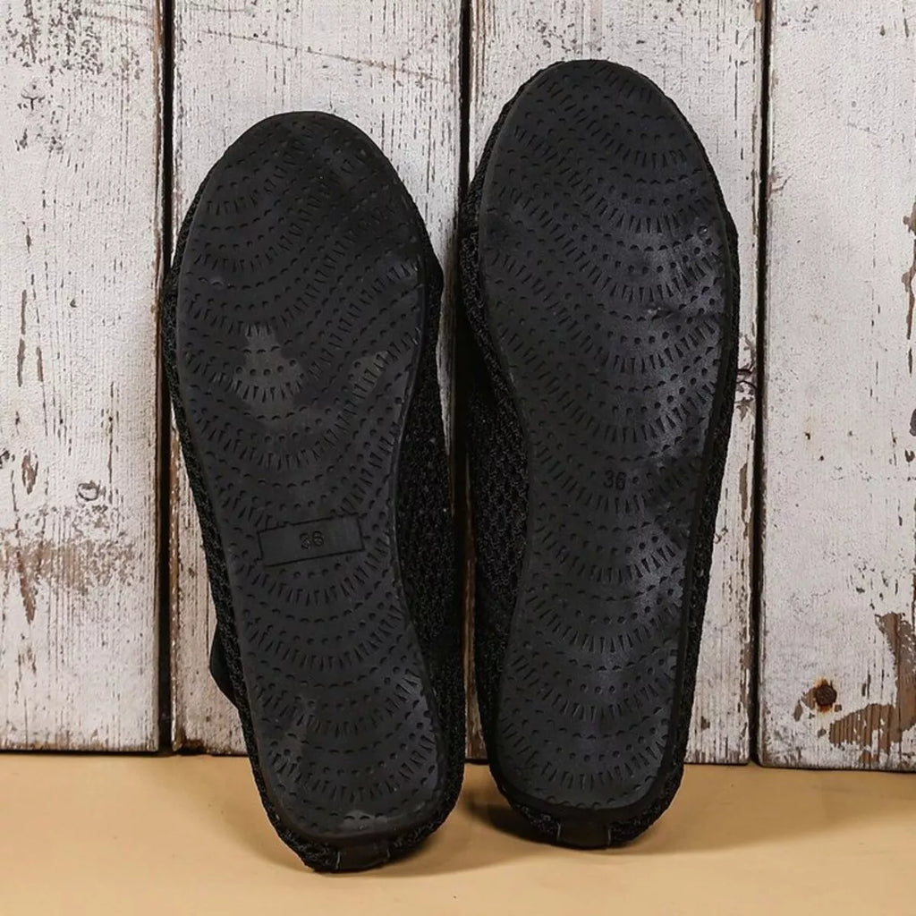 Mesh Round Toe Slip-Ons