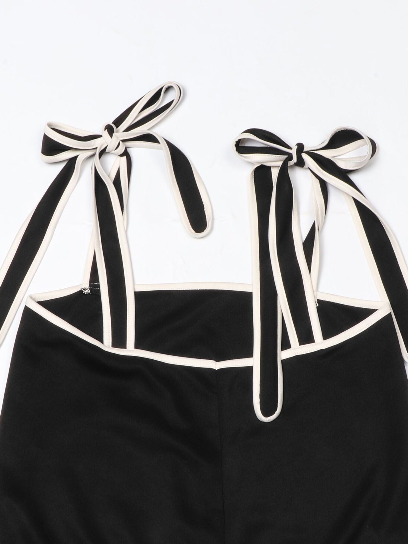 Tie Shoulder Cami and Wide Leg Pants Set