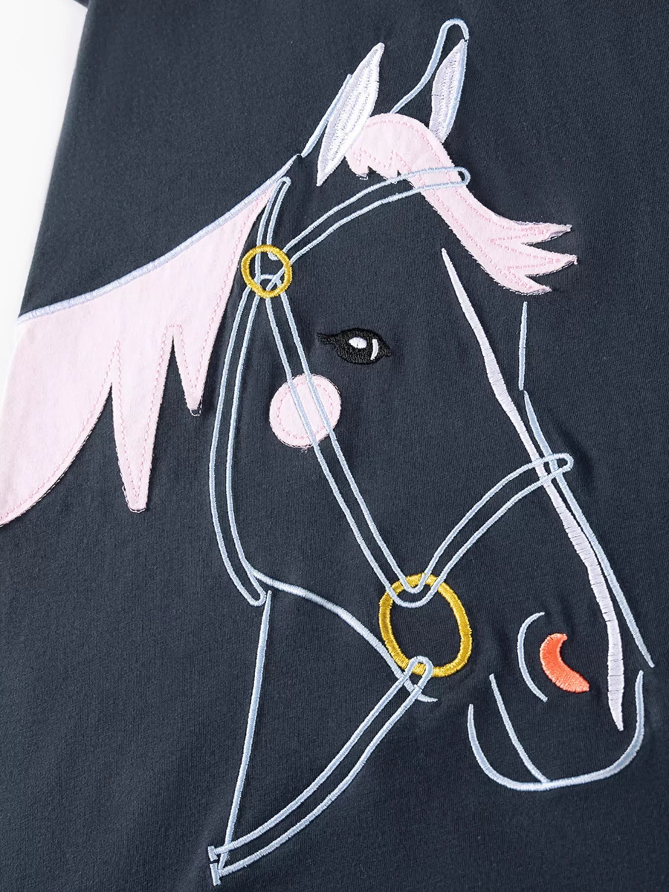 Children's Horse Short Sleeve Polo Dress