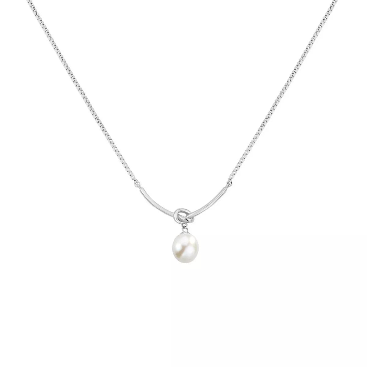 925 Sterling Silver Pearl Necklace