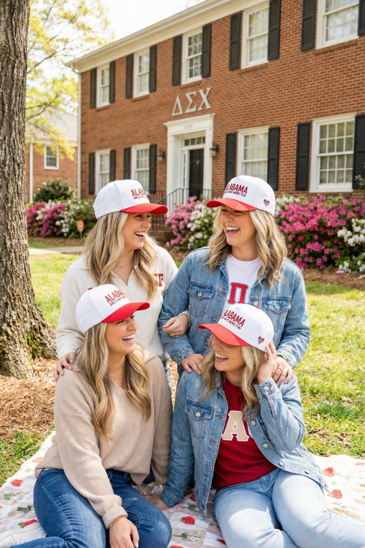 TRR - Cotton Structured Hat - ALABAMA Girls Have More fun