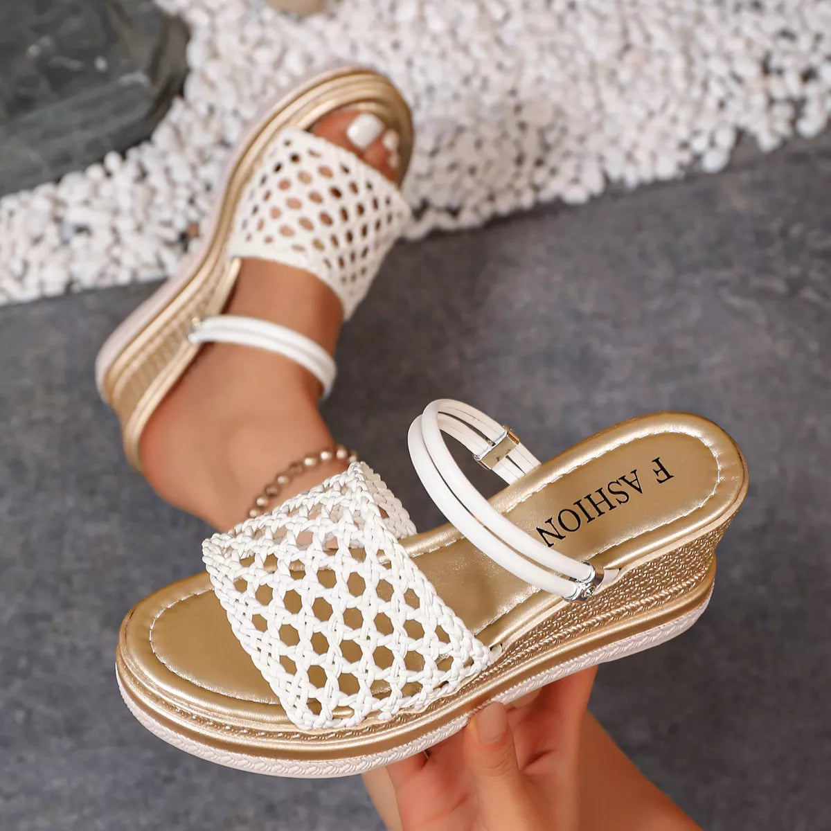 Open Toe Wedge Sandals