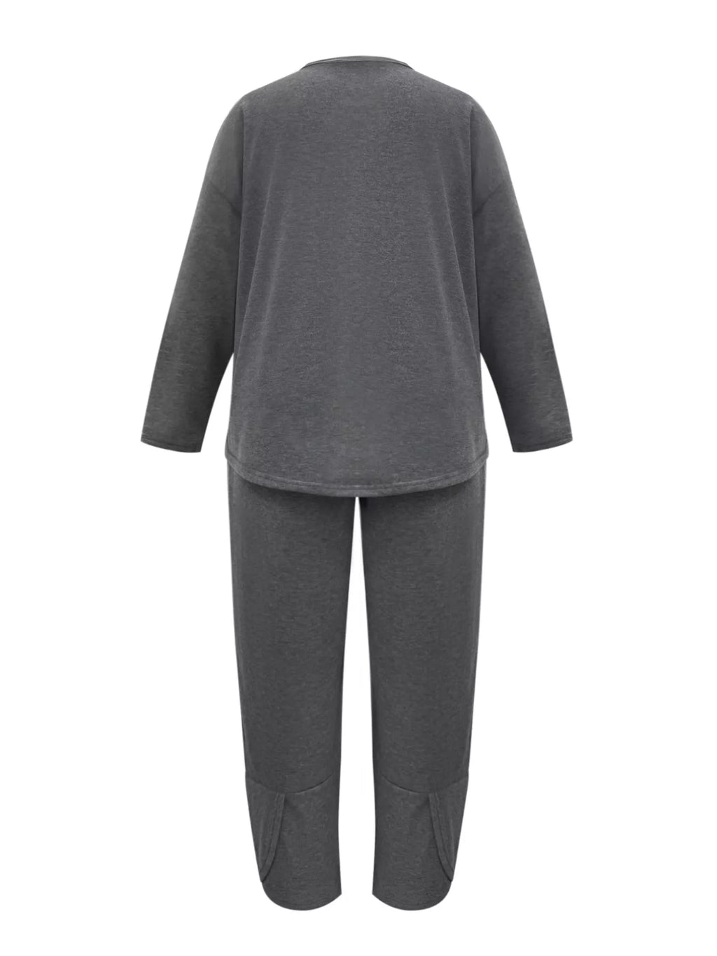 Plus Size Casual Loose Fit Top and Pants Two-Piece Set