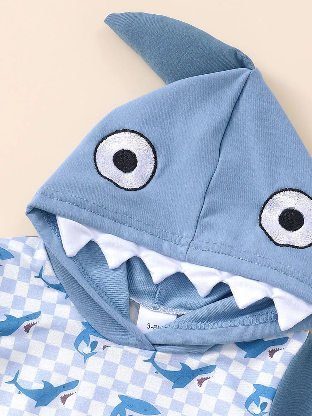 Children‘s Shark Hoodie & Shorts Set