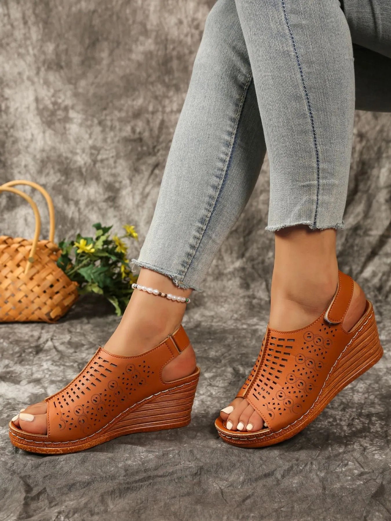 Open Toe Wedge Sandals