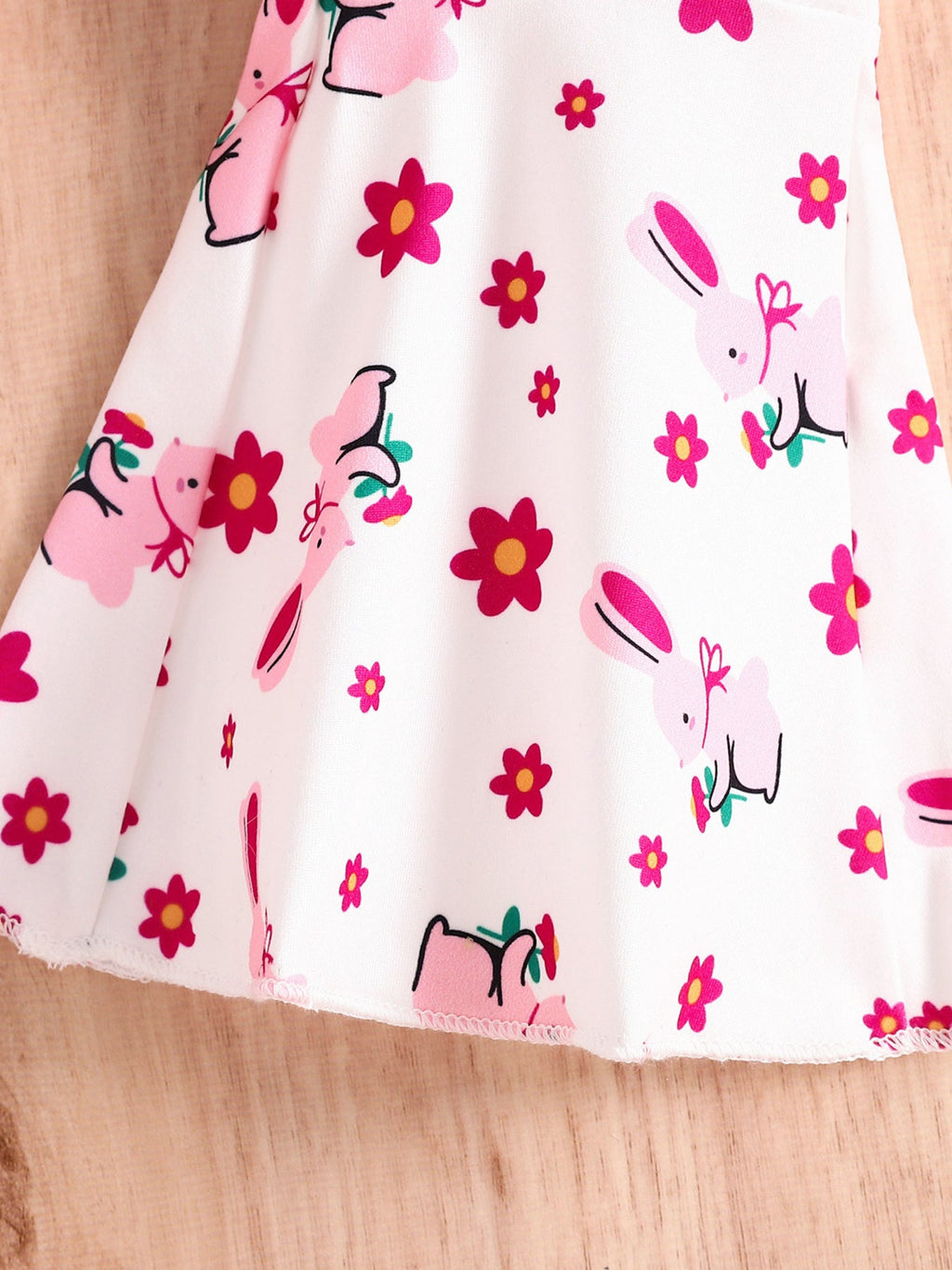 Children's Ruffle Hem Tank Top with Flare Pants and Headband Set