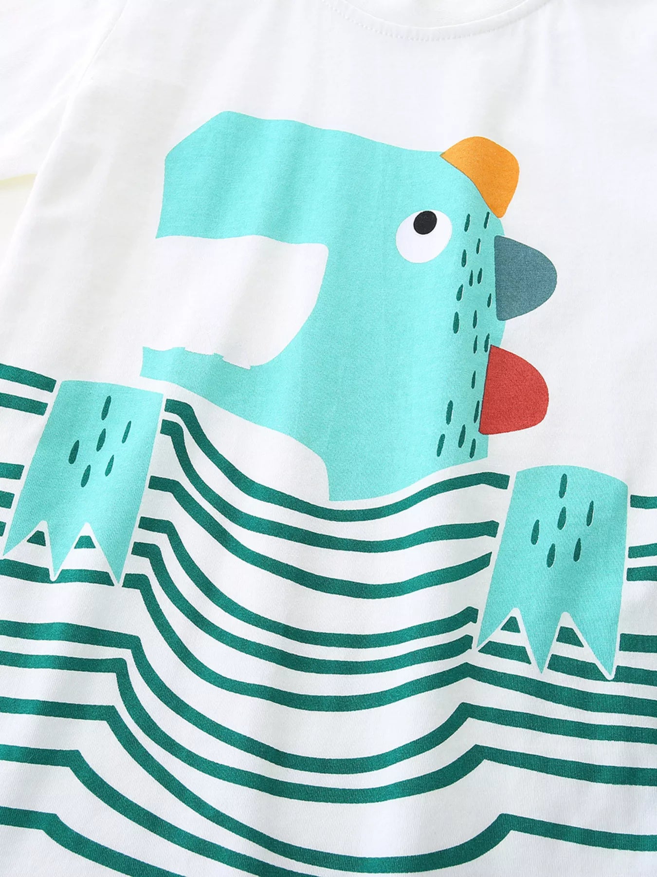 Children's Cartoon Graphic Short Sleeve T-Shirt