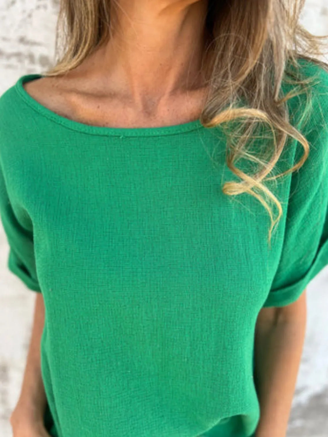 Full Size Round Neck Short Sleeve T-Shirt Plus Size