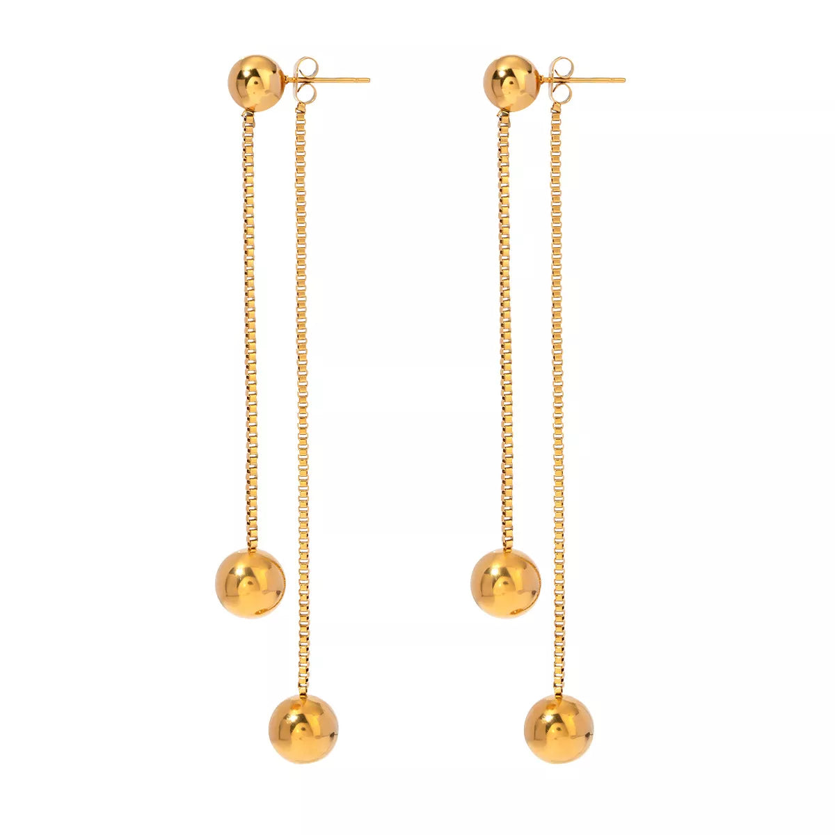 18K Gold-Plated Ball Drop Earrings
