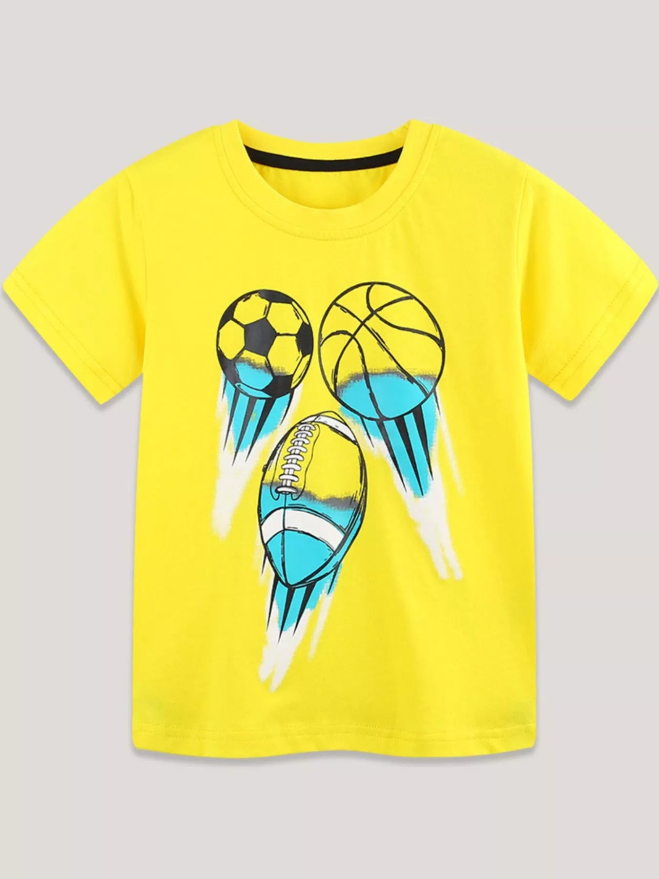 Children's Sporty Graphic Short Sleeve T-Shirt
