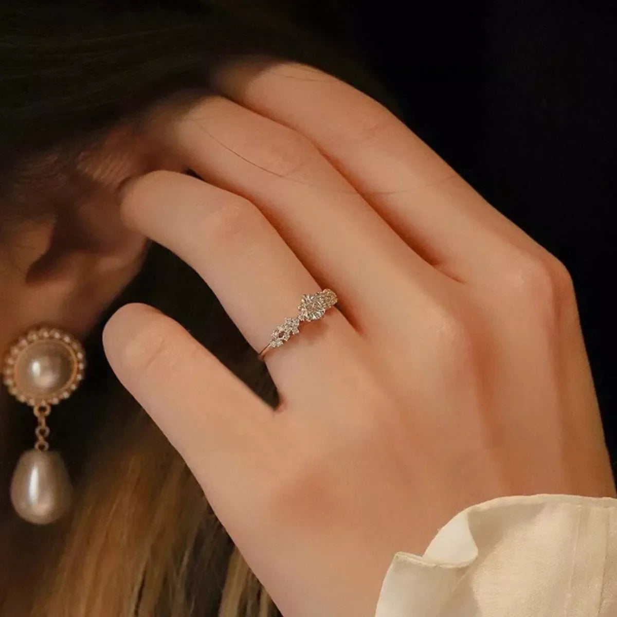 1 Carat 925 Sterling Silver Moissanite Ring