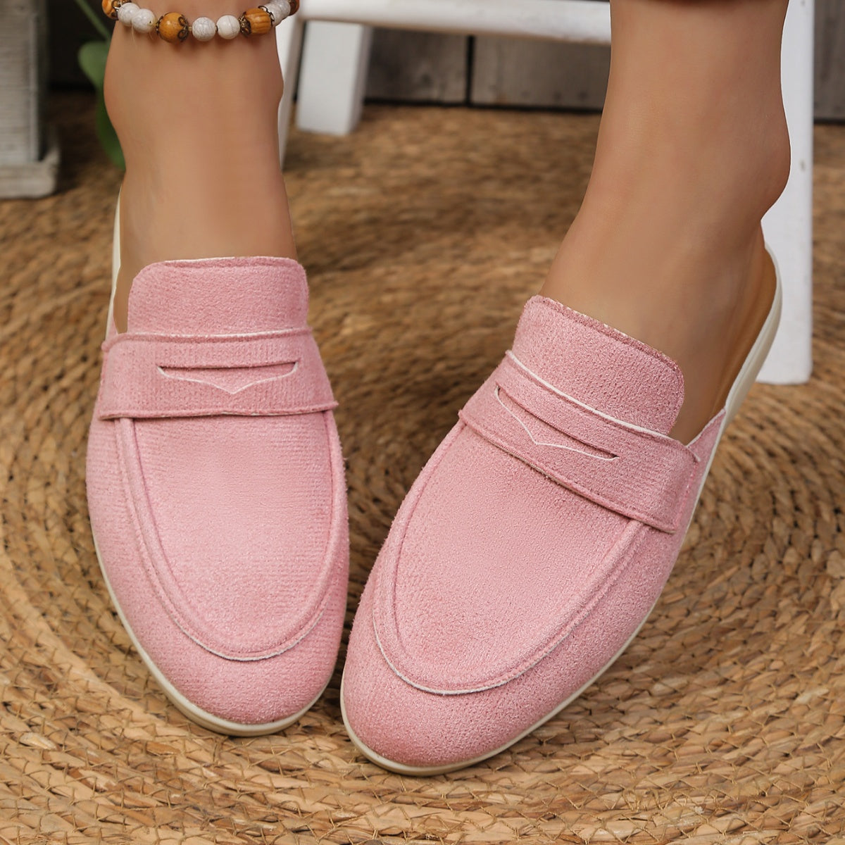 Round Toe Slip-Ons