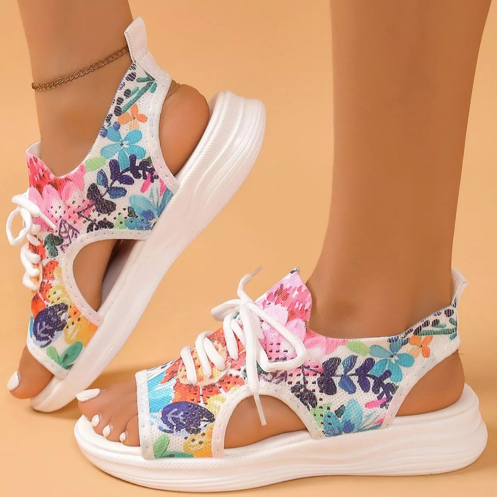 Tie-Dye Breathable Mesh Sandals