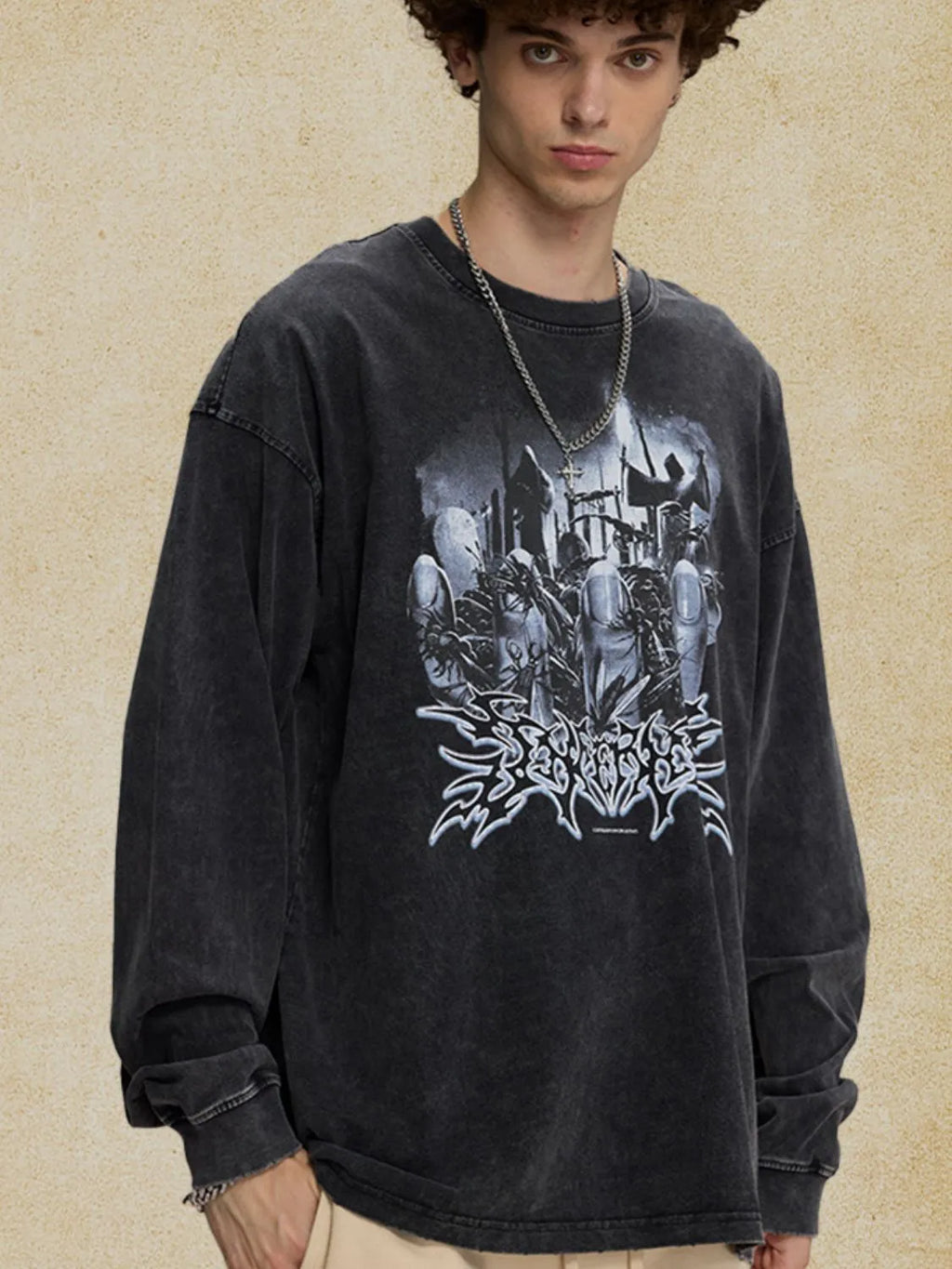 Men‘s Round Neck Graphic T-Shirt