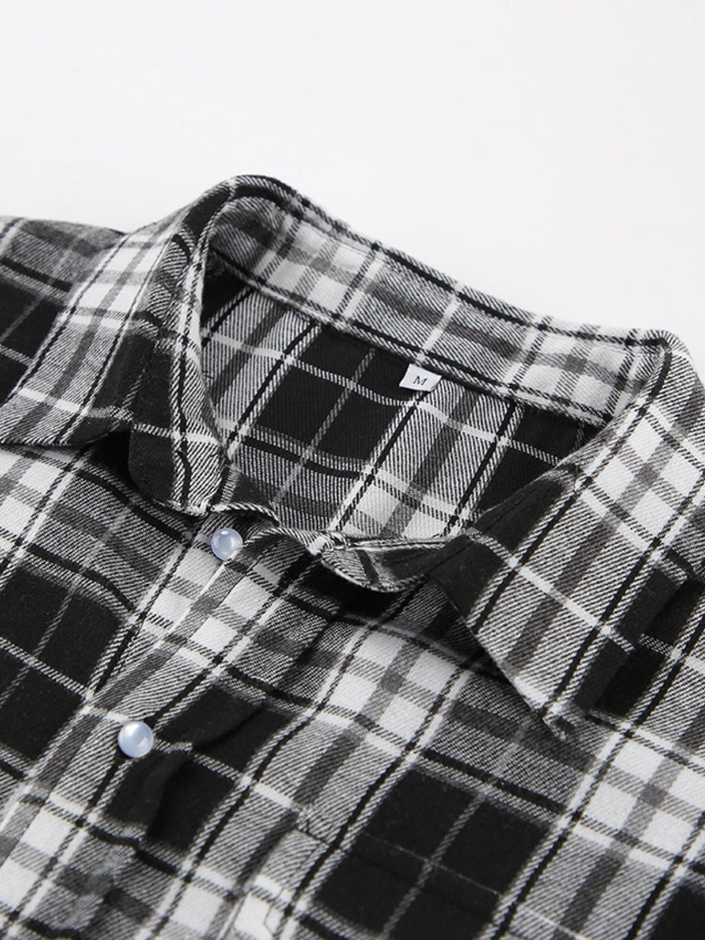 Oversized Plaid Button Up Shirt
