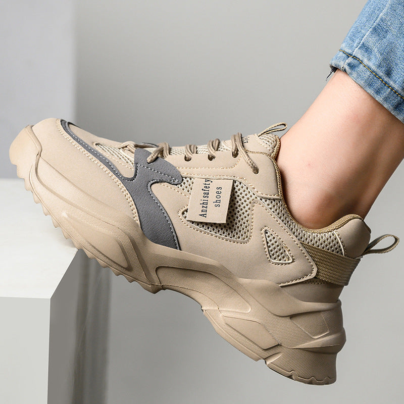 Lightweight Breathable Anti-Smash Work Shoes – Women's Safety Sneakers