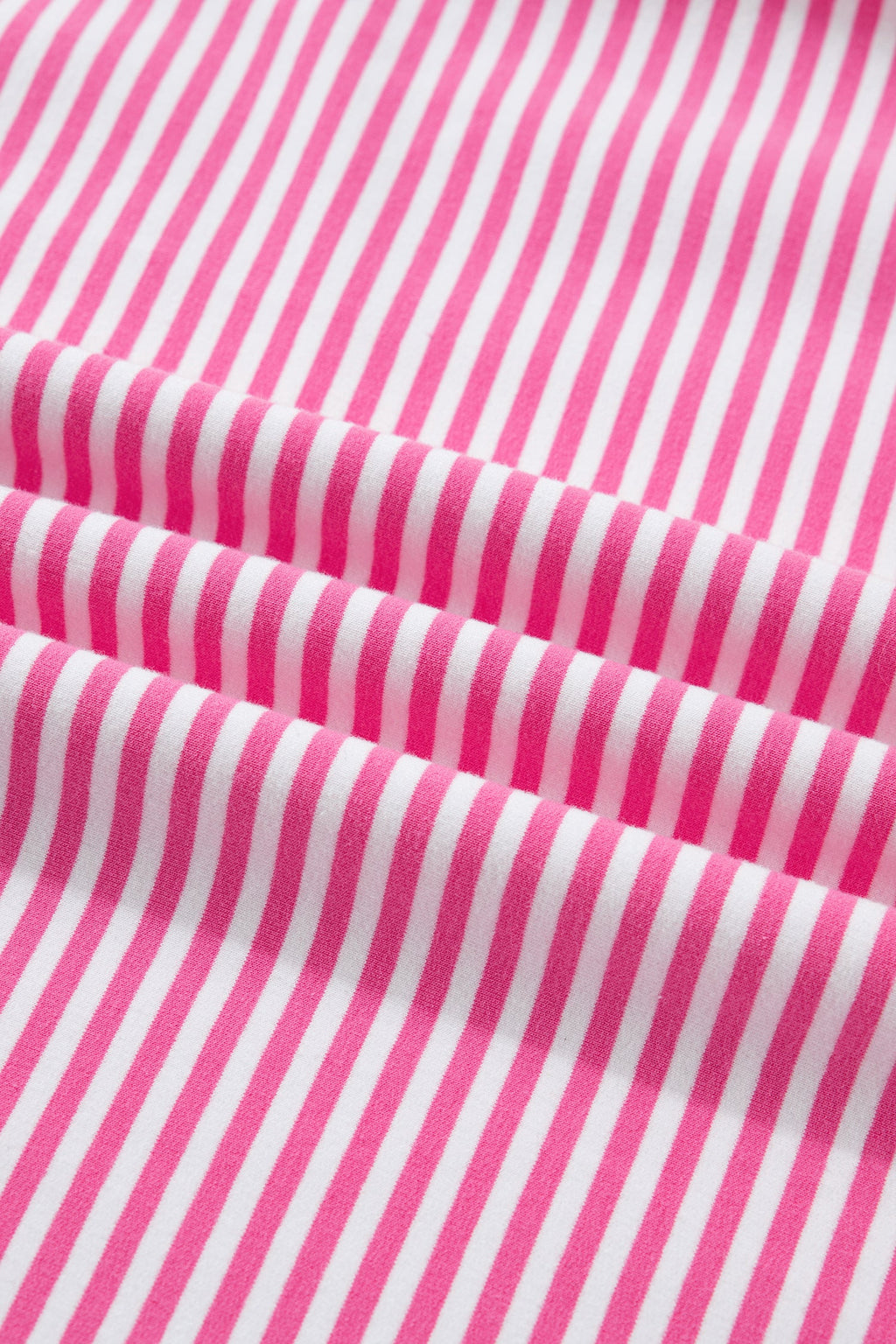 Stripe Oversize Mock Neck Sweatshirt & Shorts Set