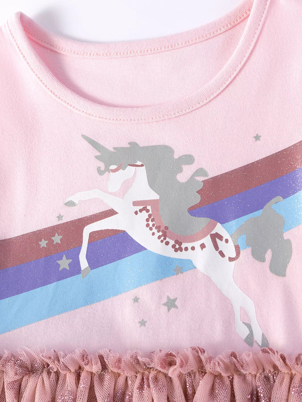 Children's Unicorn Rainbow Tulle Dress