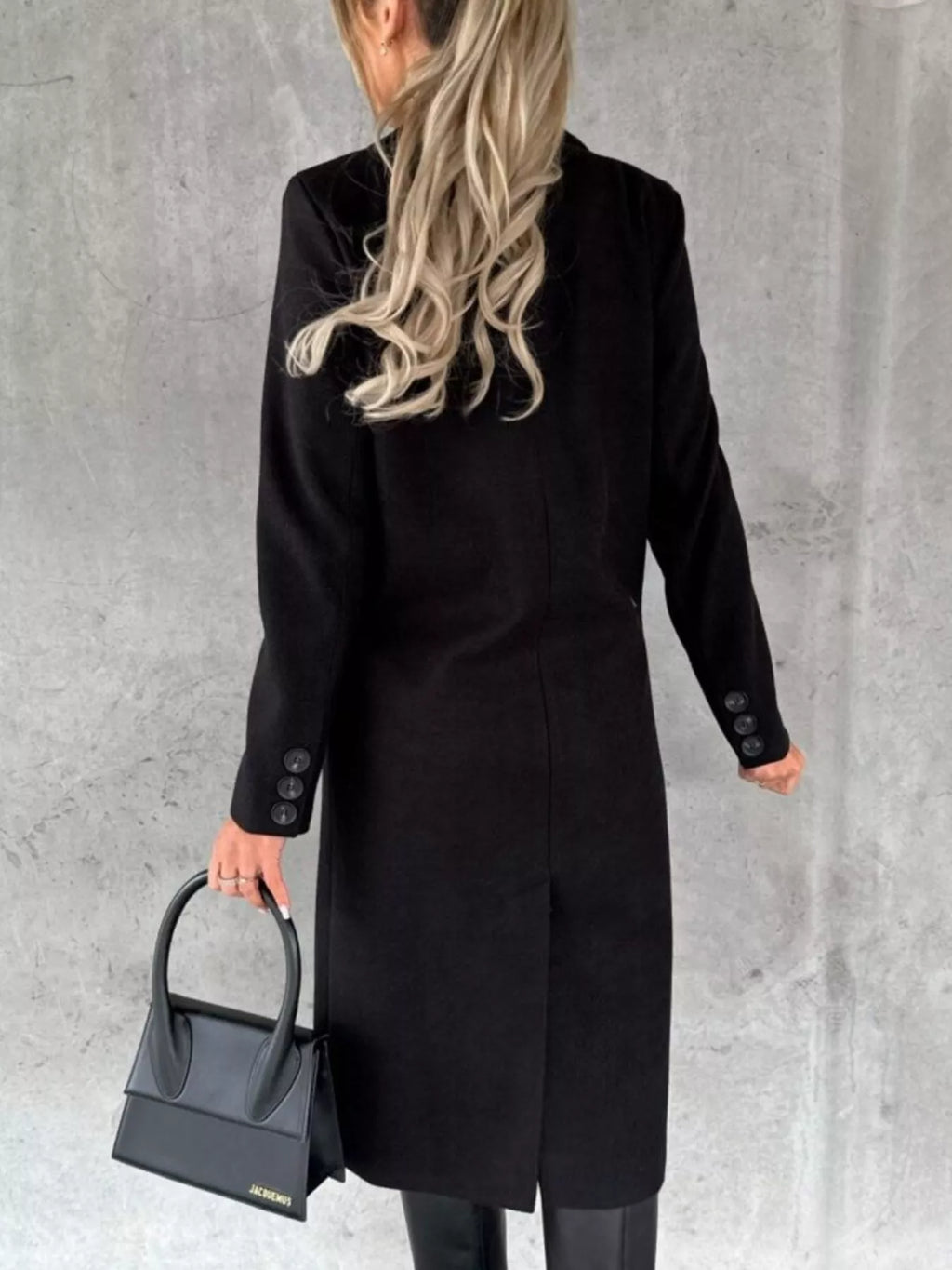 Double-Breasted Longline Coat