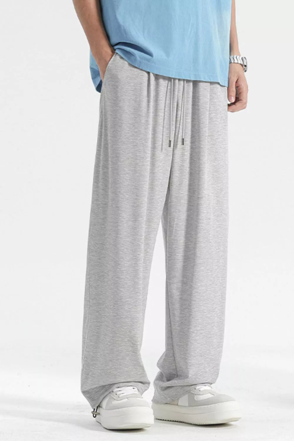 Men's Plus Size Casual Loose Fit Drawstring Sweatpants