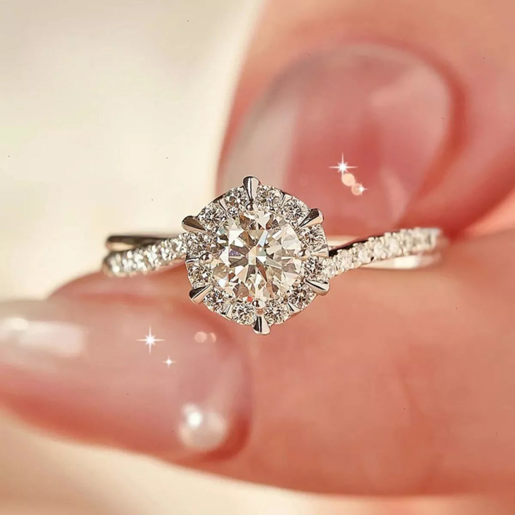 2 Carat Moissanite 925 Sterling Silver Ring