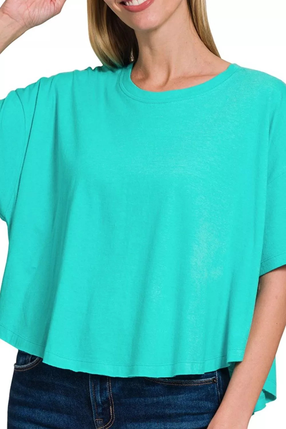 Zenana Cotton Round Neck Short Sleeve T-Shirt