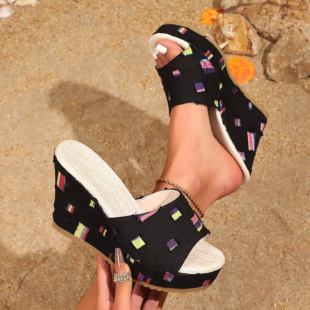 Open Toe Wedge Sandals