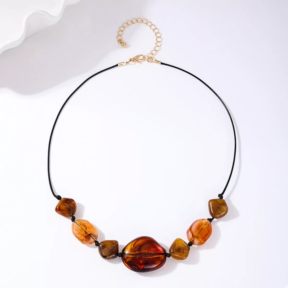 Acrylic Beaded Statement Necklace