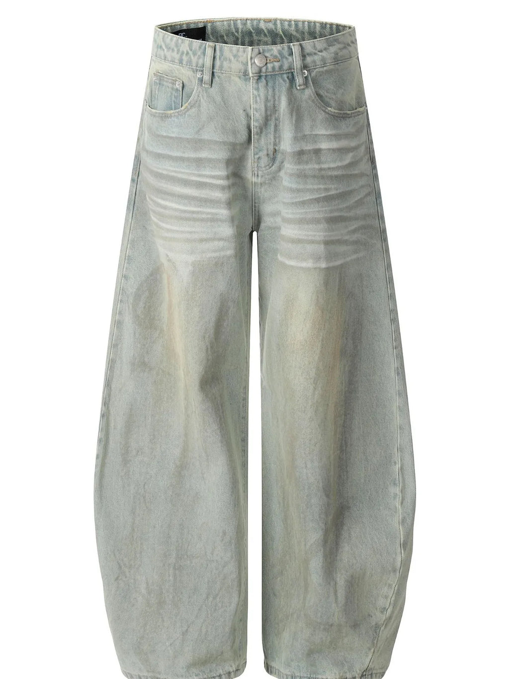 Men's Vintage Washed Wide Leg Jeans